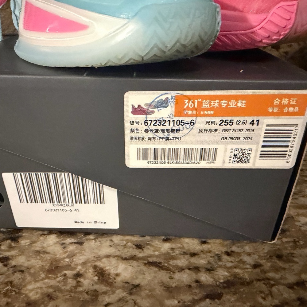 361° Women’s Pink & Light Blue Dual-Color Sneakers - Picture 5 of 12